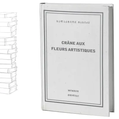 თავის ქალა არტისტული ყვავილებით